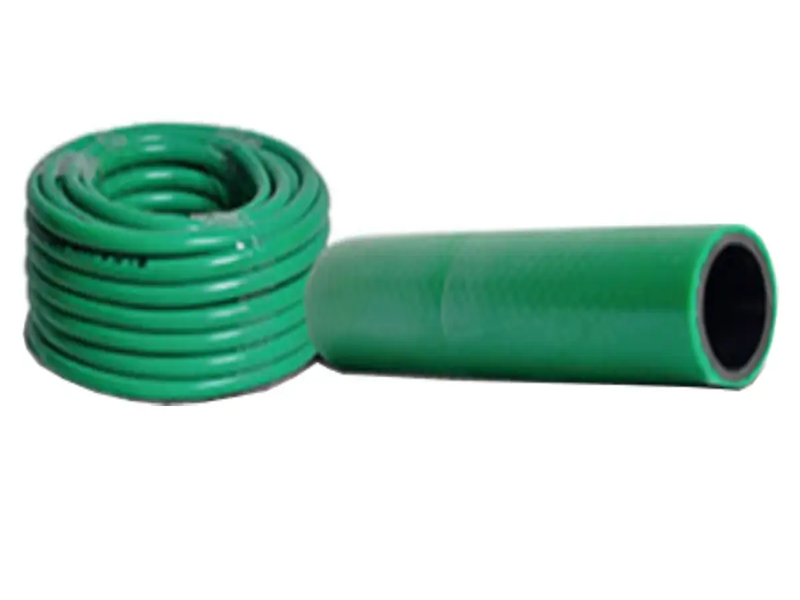 NGR New Garden yeşil PVC plastik bahçe hortumu makara — UV stabilizatörlü